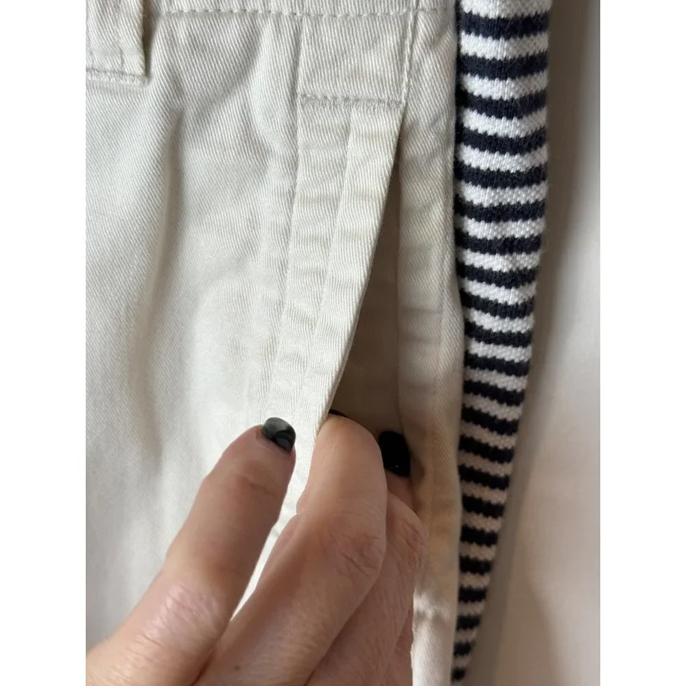 Wes And Willy Ivory And Blue Striped Nautical Pirate Polo Shirt Short Set Size 6